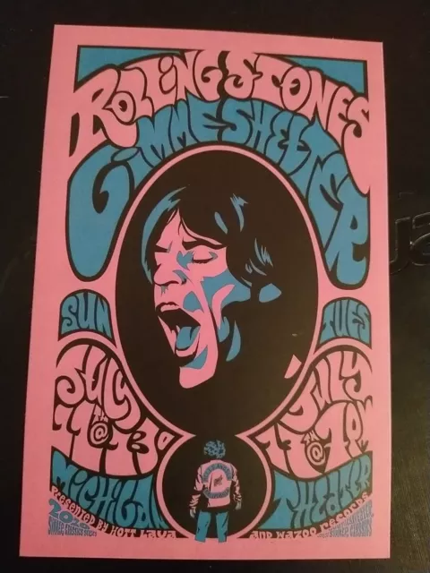 Rolling Stones Gimme Shelter 4"X6" Mini Poster