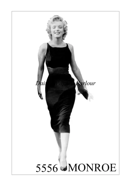 ROBE SUPPORT VINTAGE motif de couture rose Marilyn Monroe Niagara 1950  marguerites EUR 17,51 - PicClick FR