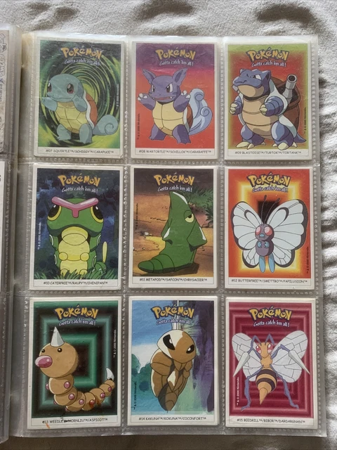 CARTE/STICKERS POKÉMON DUNKIN Boomer, full set/collection complète