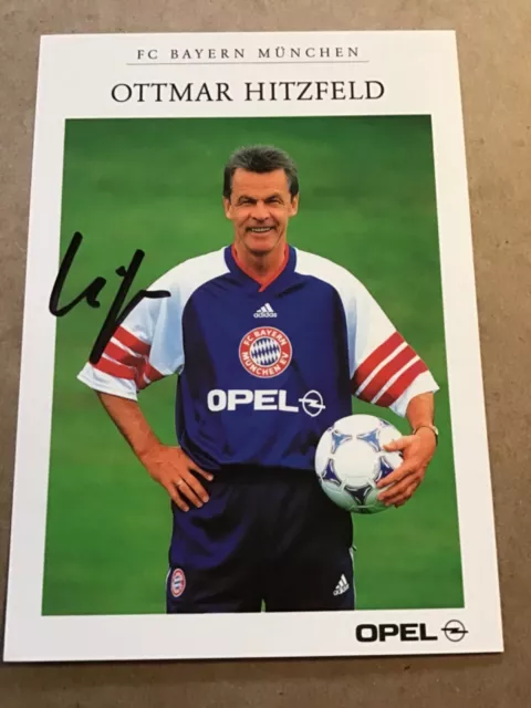 Ottmar Hitzfeld, Germany 🇩🇪 FC Bayern München 1998/99 hand signed