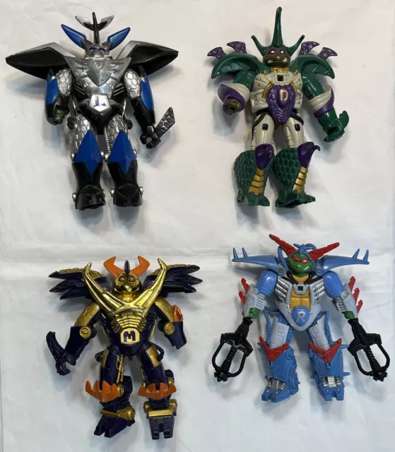 TEENAGE MUTANT NINJA TMNT Vintage 1994 Cyber Samurai Turtles lot Set