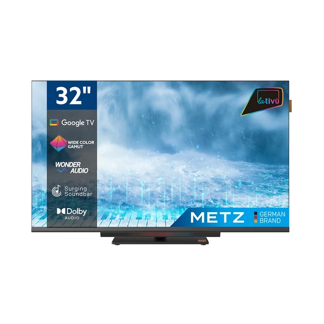 Téléviseur LED 32" HD Bluetech - Tuner TNT HD, 2xHDMI, 2xUSB, VGA - Idéal Chambre Ou Studio