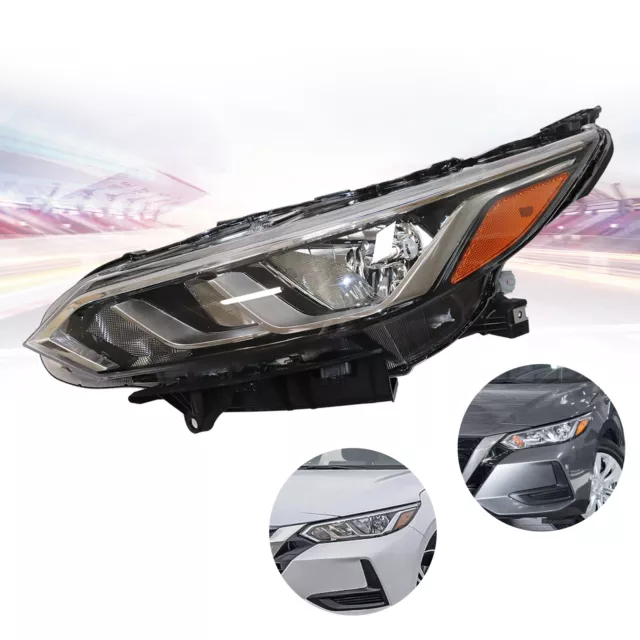 For 2020 2021 2022 Nissan Sentra S SV Driver Left Halogen Headlight Assembly