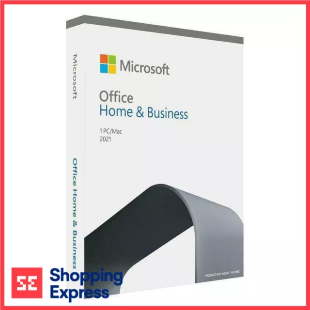 Microsoft Office 2021 Home and Business Word Excel PowerPoint Outlook PC MAC