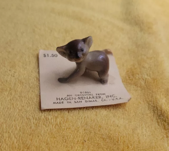 Hagen Renaker miniature Made in America Mama Koala retired 1981 on card