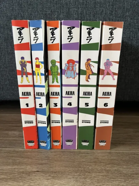 Akira Volume 1-6 Complete Set Kodansha Comics Manga Katsuhiro Otomo