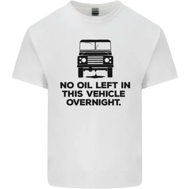 T-shirt da uomo senza olio veicolo sinistro notte 4x4 fuoristrada