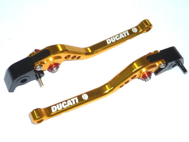 Leve Freno E Frizione Per Ducati 848 EVO 2008-2013 - In Alluminio CNC, Regolabili, Pieghevoli, Corte, Accessori Moto Personalizzati