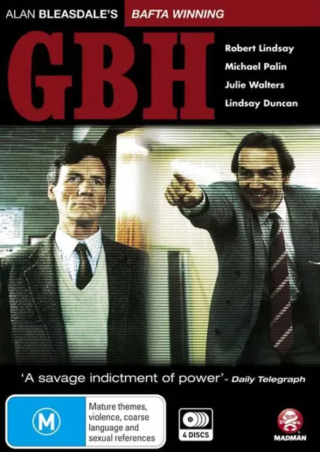 G.B.H. DVD MA3 Michael Palin in Alan Bleasdale's power/politics/madness TV NEW