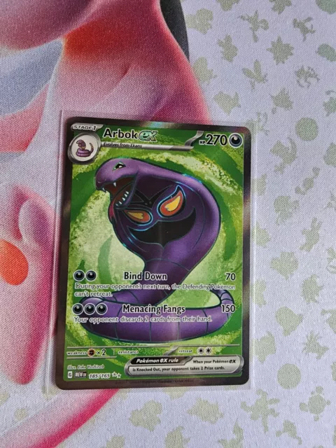 ARBOK EX 185/165 FULL ART Scarlet & Violet 151 Pokemon Card NM