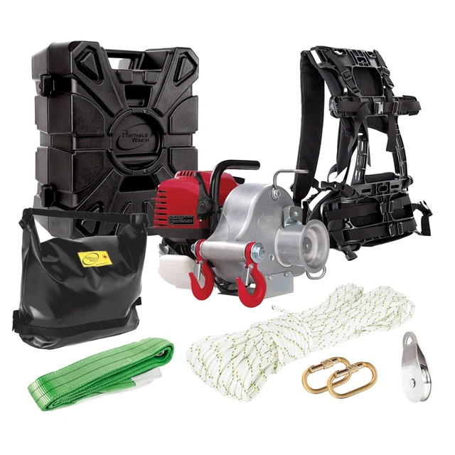 PORTABLE WINCH Gas-Powered Portable Capstan Winch for Hunting