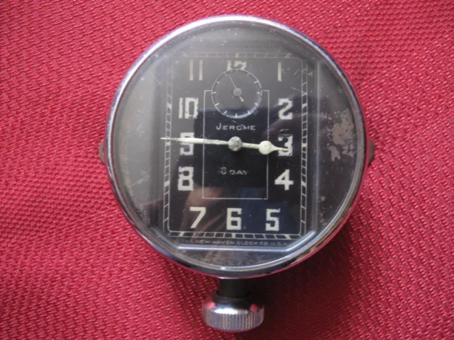 1930's Jerome New Haven Clock Co. 8-Day Auburn - Studebaker Clock