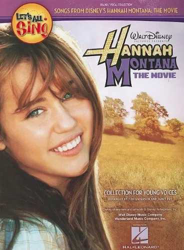 Lets All Sing Hannah Montana The Movie Young Vces Piano Vocal Teacher, VARIOUS,