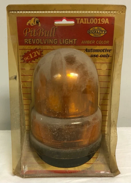 Pitbull Revolving Light Automotive Amber DC 12V TAIL0019A