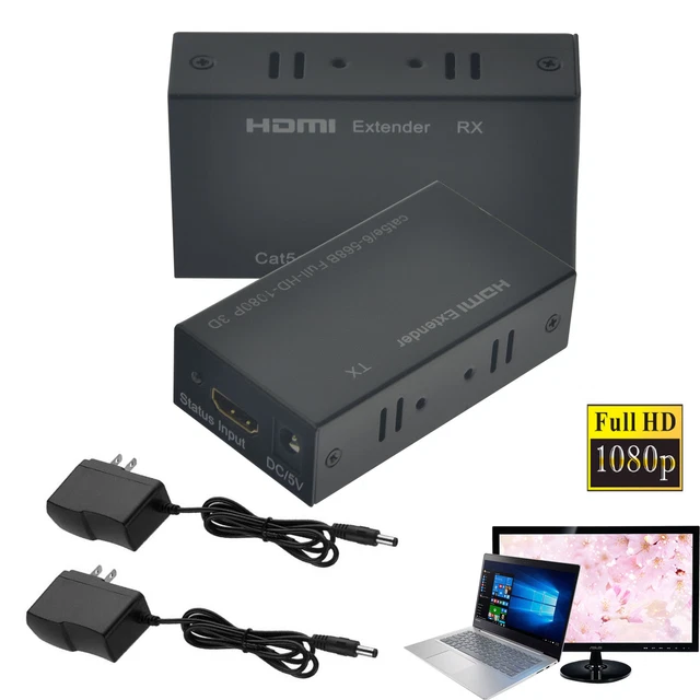 AGPTEK HDMI Extender KVM Corso Singolo Cat 5 / 5e / 6/7 Ethernet - Foto 3