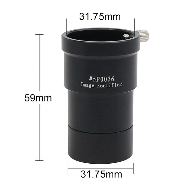 Rectificador de imagen de ocular erector telescopio lente Barlow de 1,25 pulgadas 2X