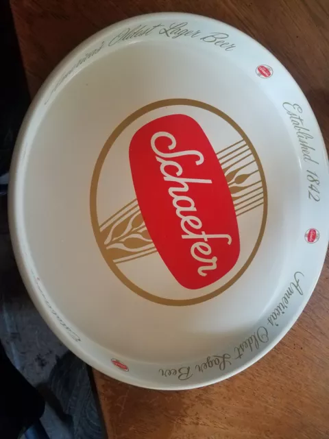 Vintage Never Used Schaefer Beer Tray