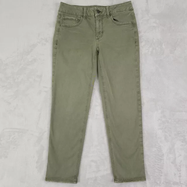 American Eagle Womens Jeans 0 Short Green Tomgirl Stretch Denim Modal Blend