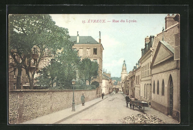 CPA Évreux, Rue du Lycée