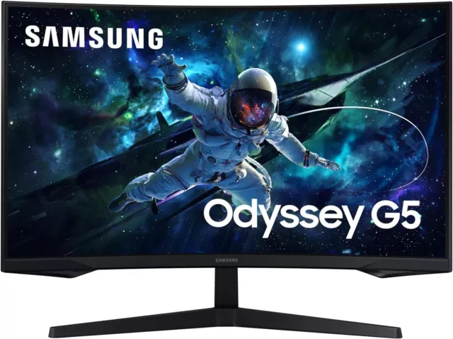 Samsung 32" Odyssey G55C, QHD, 165Hz Curved Gaming Monitor - HDMI, DisplayPort