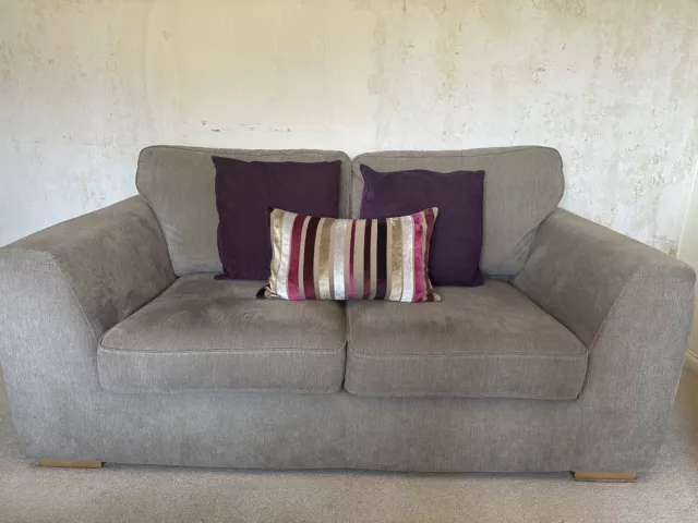 DFS Two Seater Sofa (mink) - very good condition