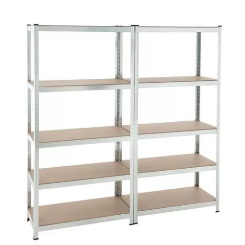 Lagerregal Scaffale Scaffalatura Officina 2x 180x90x40 CM Cantina Carico Pesante