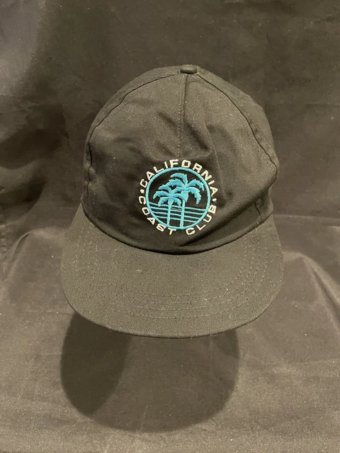 Vintage 80s 90s California Coast Club Hat Cap Snapback Beach Tourist Vtg Hipster