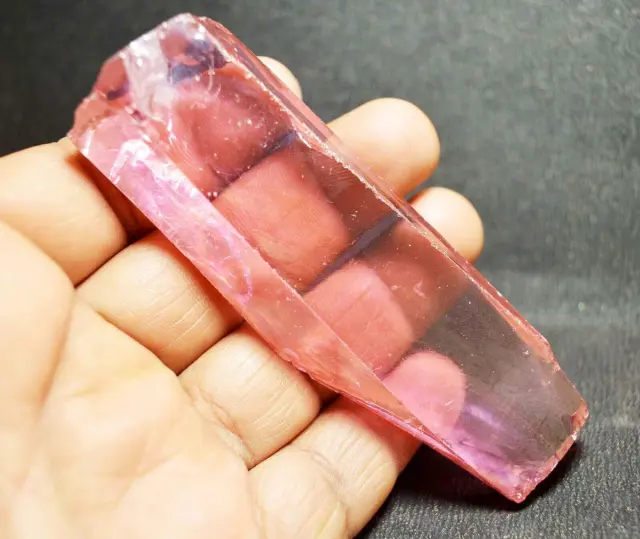 Huge 1050 Cts Rough Translucent Cambodian Pink Zircon Loose Natural Gemstone