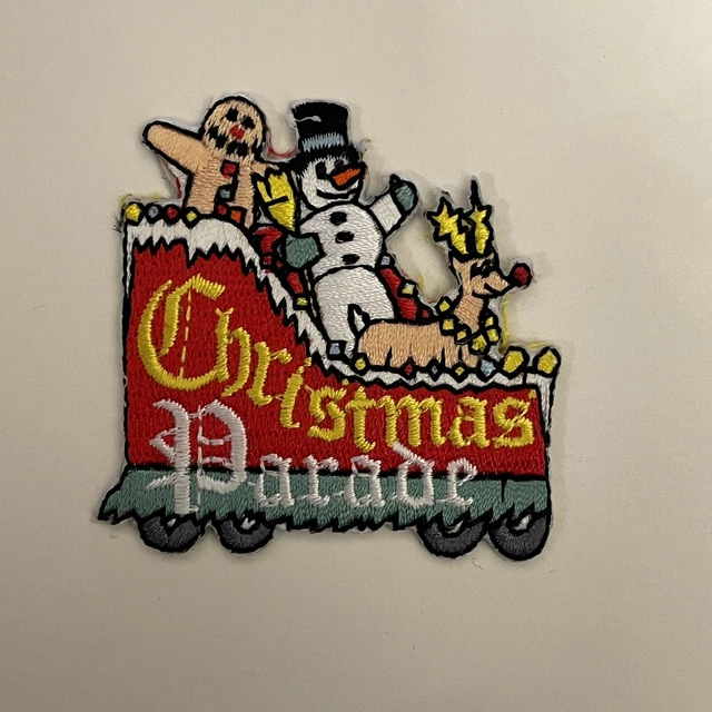VINTAGE CHRISTMAS PARADE Patch Holiday Sleigh with Rudolph Size 2