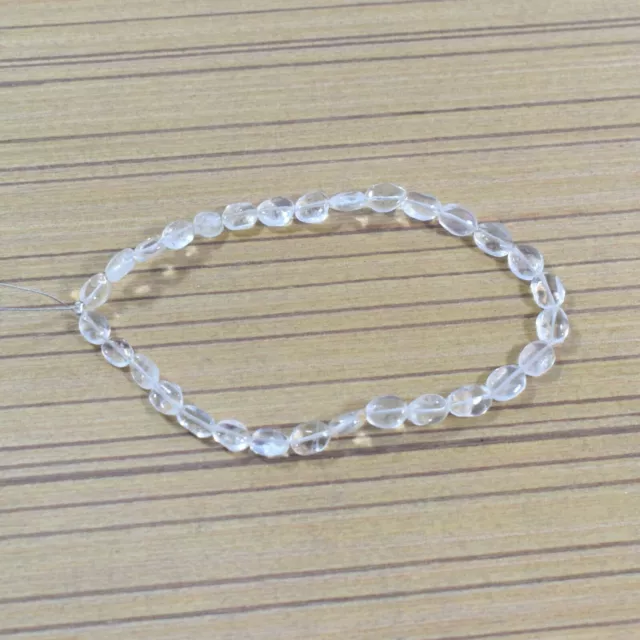Perles de pierres précieuses en vrac de forme ovale lisse en cristal de... 3