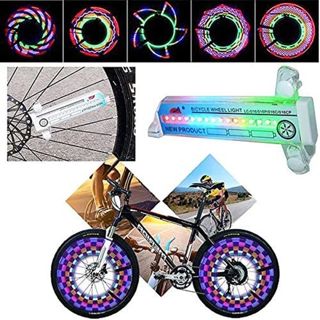 Lumières Roue Vélo PLLYPE – 2 Pièces, 7 Couleurs, 18 Modes, IP65 étanche, Rechargeables – Sécurité Et Déco