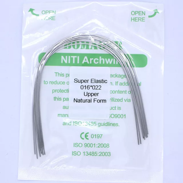 10pc/Pack Dental Orthodontic Super Elastic Rectangular Niti Natural Arch Wire
