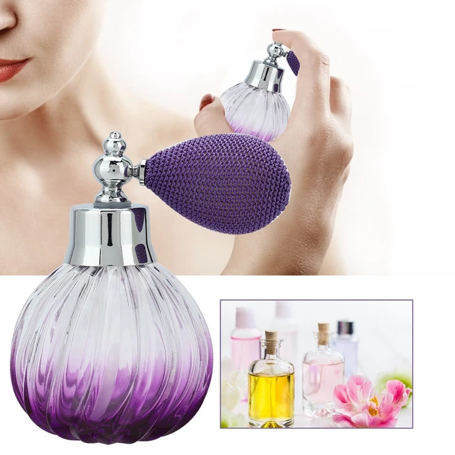 90ML Retro Style Glass Empty Perfume Spray Bottle Refillable Perfume Atomize SDS