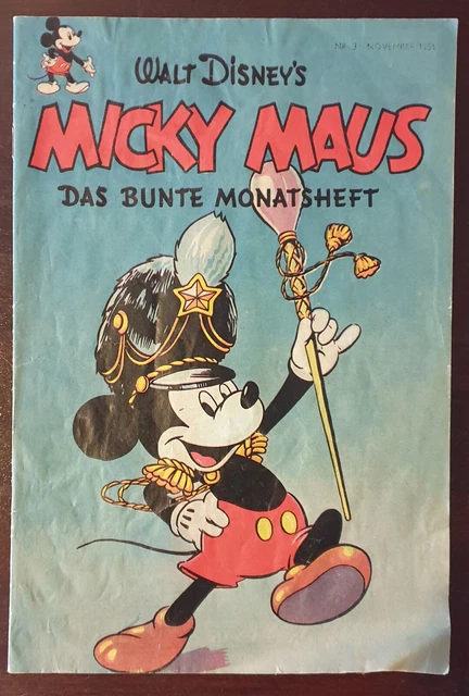 Walt Disney Micky Maus das bunte Monatsheft Heft Nr. 3 von 1951 Nachdruck