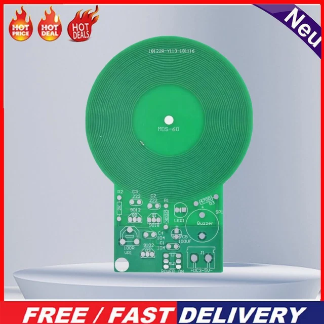 DIY KIT DURABLE Metal Detector Kit DC 3V-5V 60mm Electronic Kit Metal