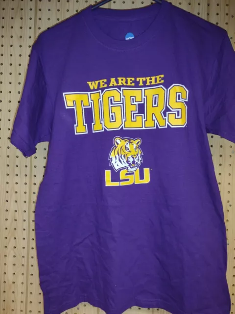 LSU Tigers Men's Short Sleeve Purple Graphic T-Shirt Size Medium