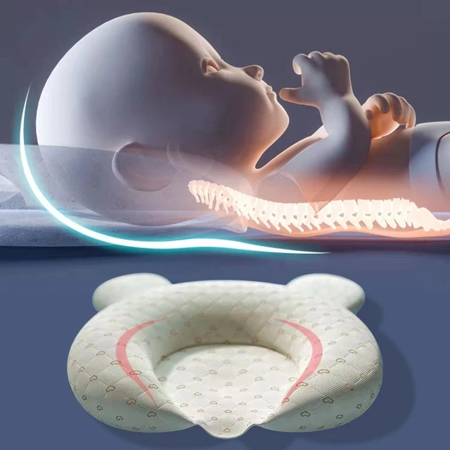 Baby Head Latex Stereo Pillow Newborn Protective Shaping Infant Sleeping Cushion