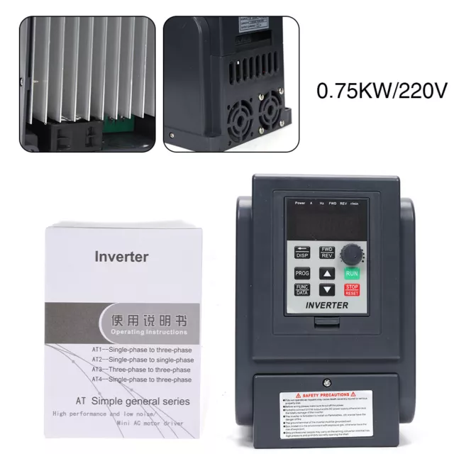 AC 220V 750W Single Phase Frequency Converter Variable Frequency Drive Inverter