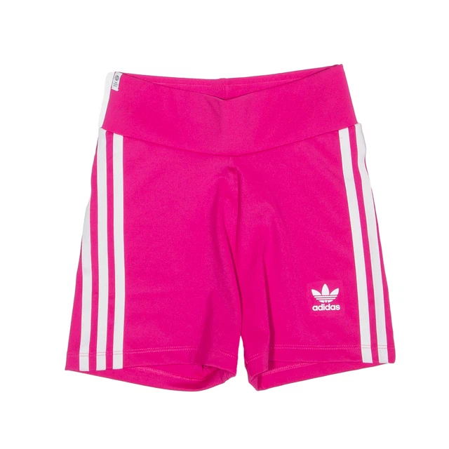 ADIDAS Legging Pantaloncini Sportivi Rosa Slim Donna UK 4 W22