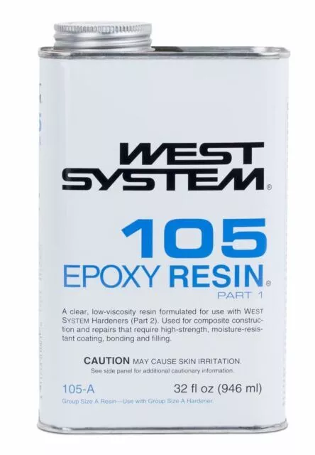 West System 105-A Epoxy Resin, Clear - 32fl.oz