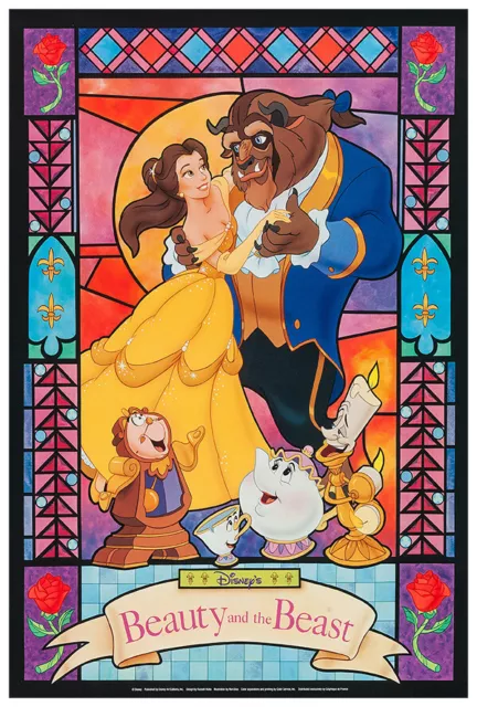 Beauty and the Beast - 1991 - Disney Movie Poster - US Release Alternate