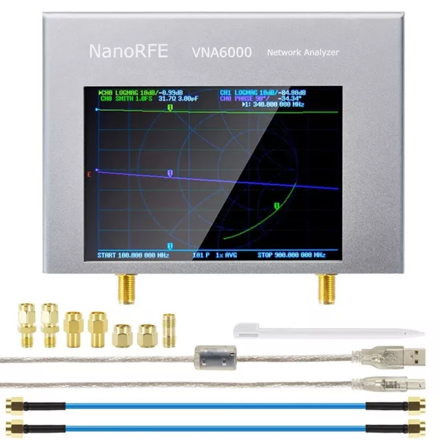 V3  VNA6000 Analyseur de RéSeau Vectoriel 50KHz-6GHz7620