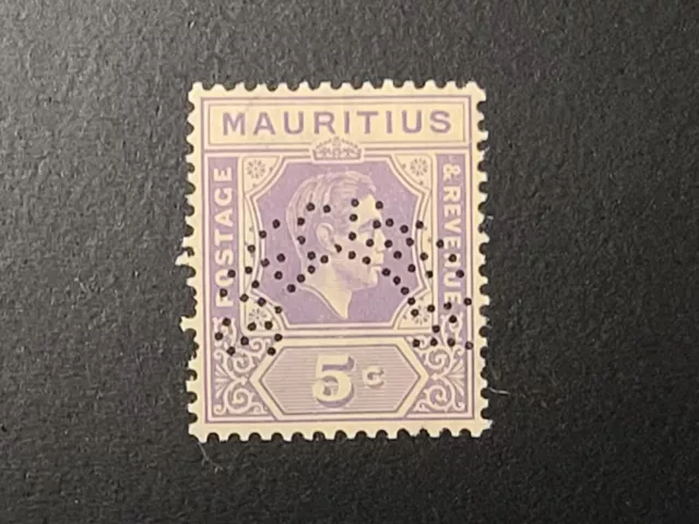 Mauritius Specimen Stamp KGVI 5 Cents Mint Old Specimen Stamp Nice Saver to Keep