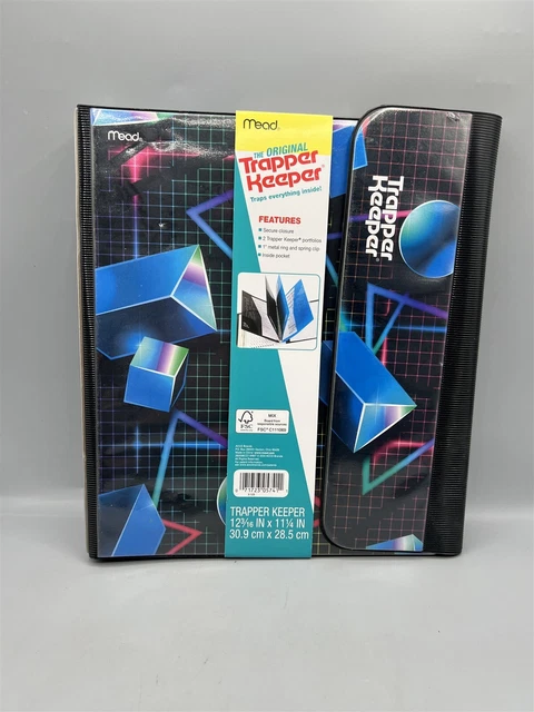 New Mead The Original Trapper Keeper 3-Ring Binder W/ 2 Folders