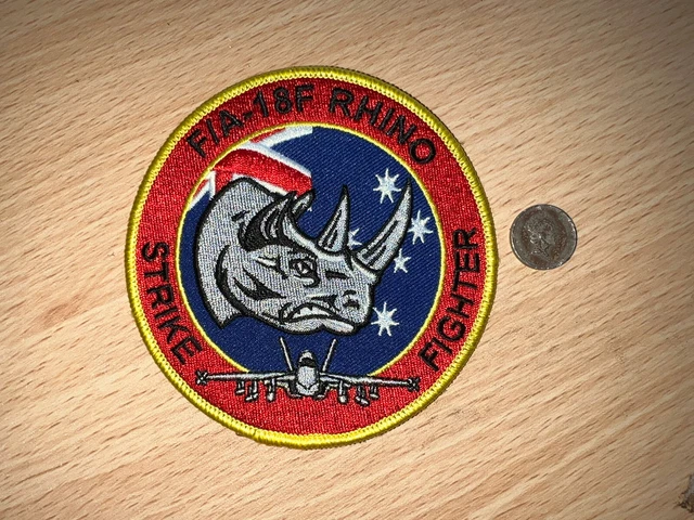 F/A-18F RHINO STRIKE fighter Royal Australian Air Force Aviation Patch ...