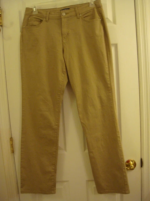 Women's Bandolino Samantha Stretch Tan Straight Jean Size 12