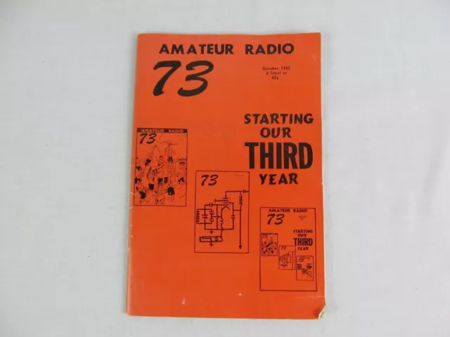 Amateur Radio 73 Magazine October 1962 HAM