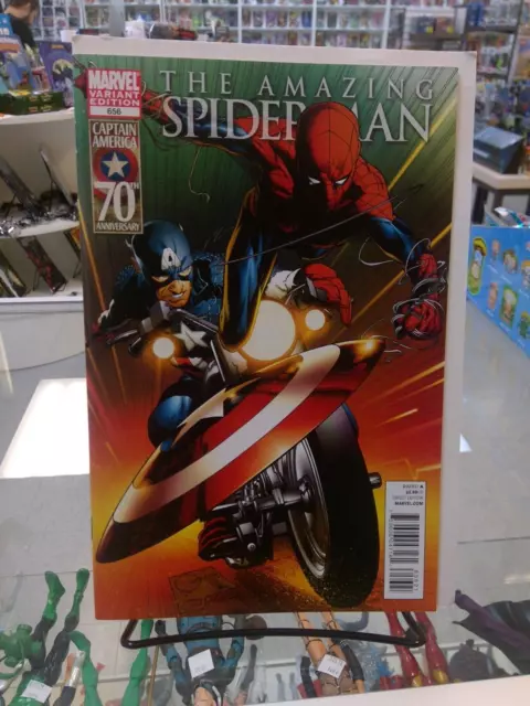 The Amazing Spider-Man #656 Quesada Captain America Variant 2011 Marvel Comics