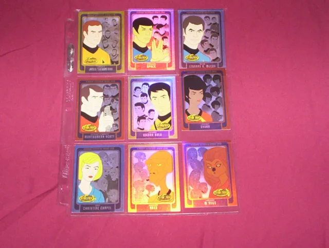 2003 The Complete Star Trek: Animated Adventures Enterprise Bridge Crew Set, N/R