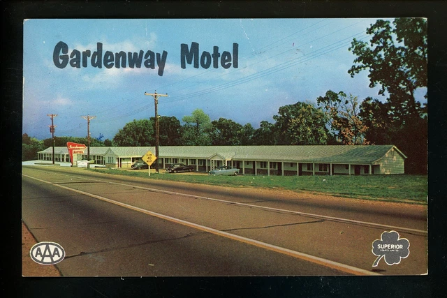 Hotel Motel postcard Missouri MO Villa Ridge, Gardenway Motel chrome